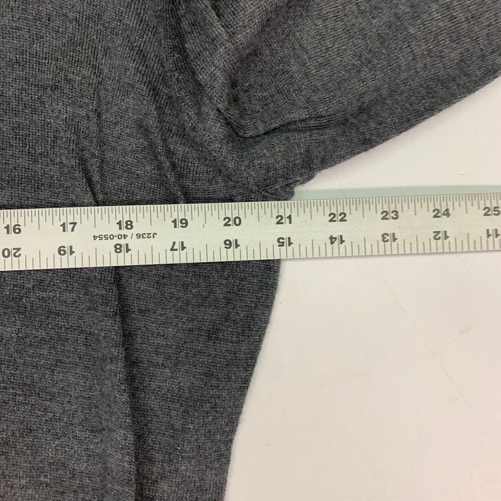 Nordstrom Mens Dark Gray Mock Neck Quarter Zip Long Sleeve Sweater‎